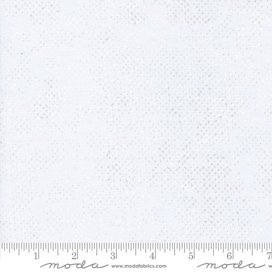 Bluish Spotted Chalk Fabric - Moda 1660-201, White Gray Blender Fabric, Spotted Light Gray Blender Fabric - By the Yard