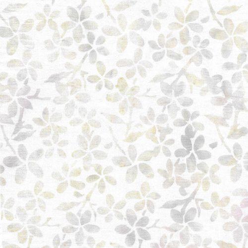 Island Batik Neutrals Frosting Batik Fabric, Island Batik Frosting, Neutral Floral Batik Fabric, Off White Batik Blender Fabric, By the Yard