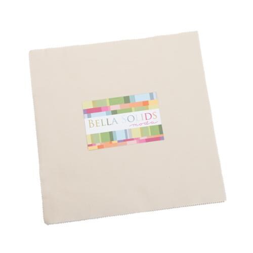 Bella Solids Natural Layer Cake - Moda 9900LC-12, 42 - 10" X 10" Squares - Off White Natural Fabric Layer Cake