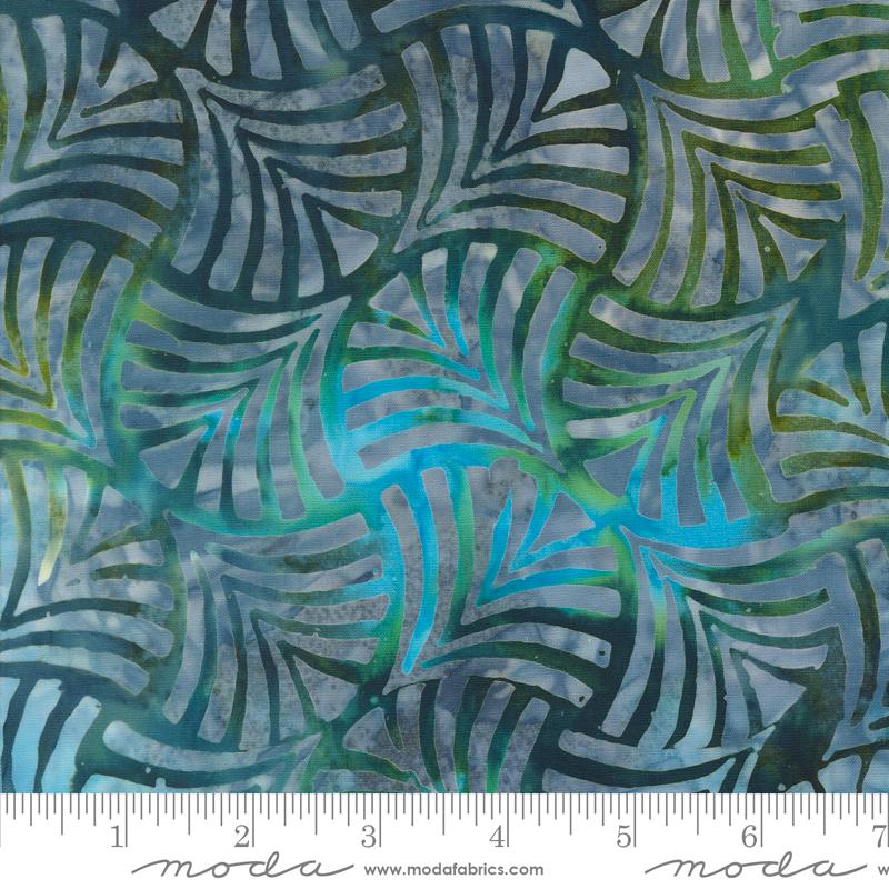 Blue Ridge Batiks Fat Quarter Bundle 20pc - Moda 4367AB, - Brown and Teal Batik Fabric Fat Quarter Bundle, Earth Tones Batik Fat Quarters