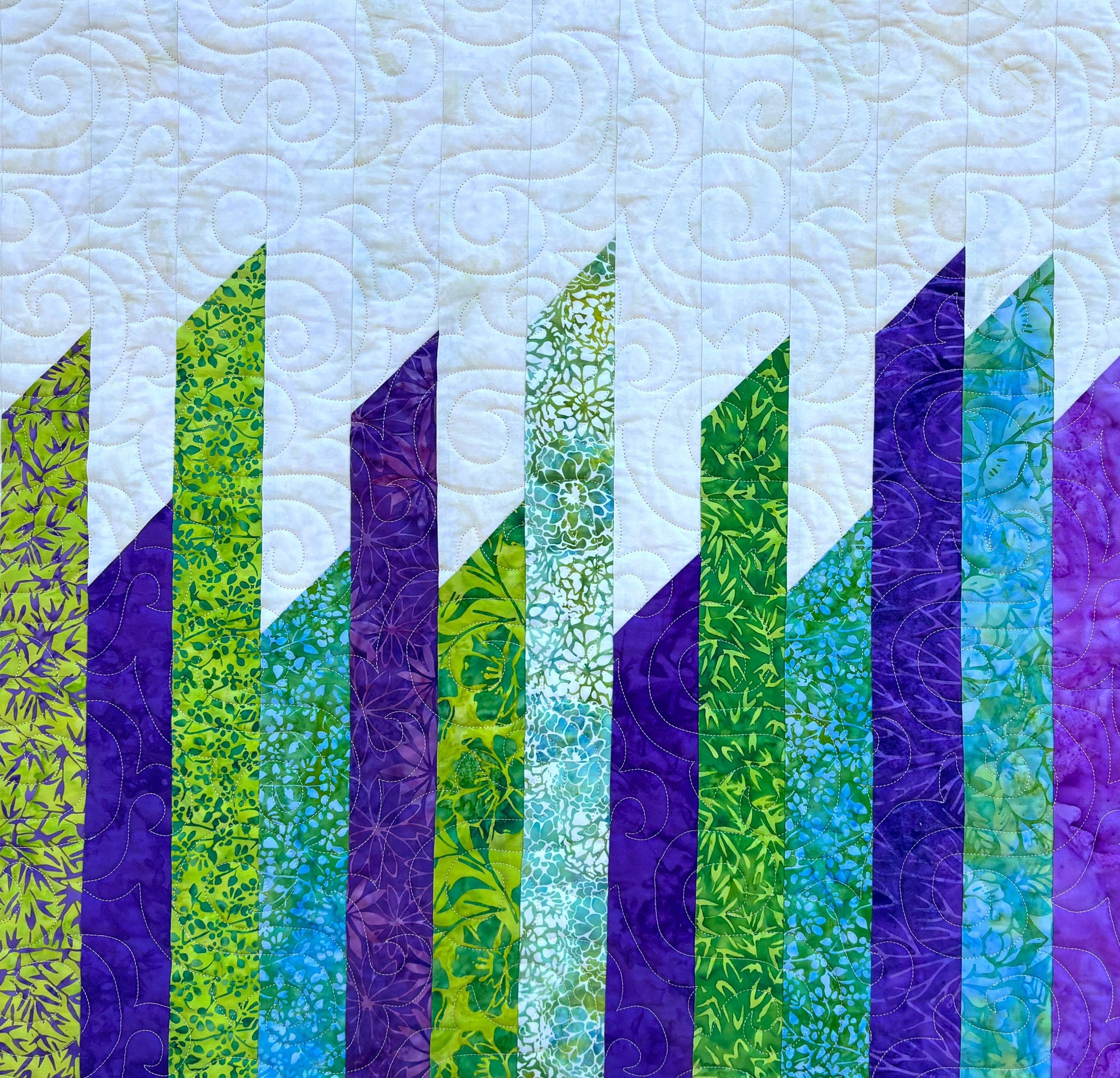 Ribbons Quilt Pattern PDF Version, Cuddle Cat Quiltworks CCQ089, Strip Pack Quilt Pattern, Easy Jelly Roll Quilt Pattern