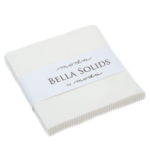 Bella Solids Off White Charm Pack - Moda 9900PP-200, 42 - 5" Fabric Squares - Off White Pre-Cut 5 Inch Squares, Off White Charm Pack