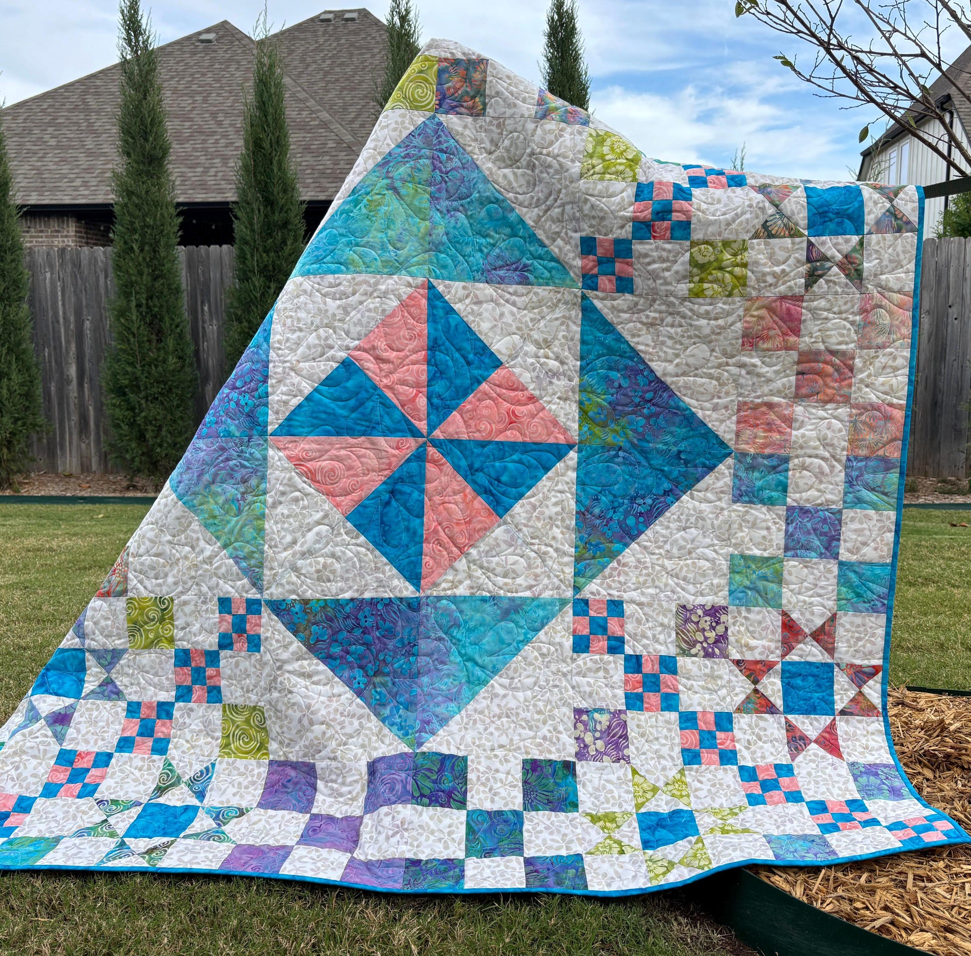 Diamonds in the Rough Quilt Pattern Printed Version - Cuddle Cat Quiltworks CCQ092, Modern Sampler Quilt Pattern, Scrappy Quilt Pattern