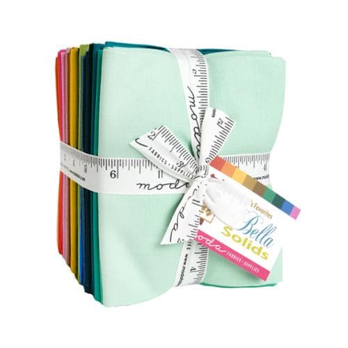 Bella Solids Elizabeth's Favorites Fat Quarter Bundle 25pc - Moda #9900ABE - By Elizabeth Hartman for Moda - Bella Solids Fat Quarter Bundle