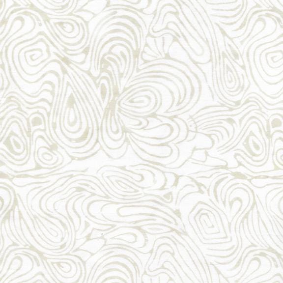 Island Batik Neutrals Foundations Moo Milk Batik Fabric, Neutral Off White Batik Fabric, Batik Blender Fabric, By the Yard