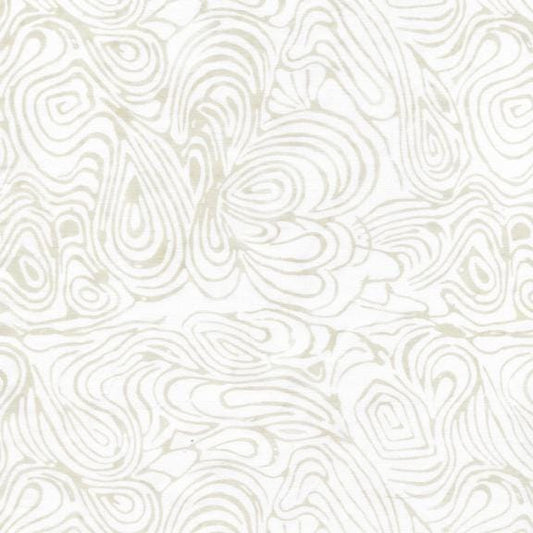 Island Batik Neutrals Foundations Moo Milk Batik Fabric, Neutral Off White Batik Fabric, Batik Blender Fabric, By the Yard