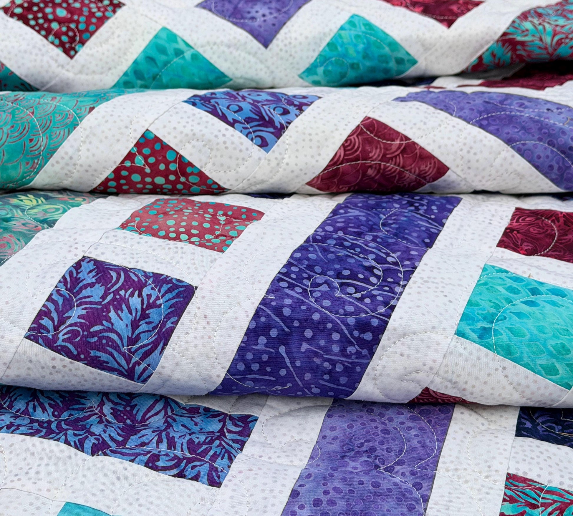 Chutes & Ladders Strip Quilt Pattern PDF Version, Cuddle Cat Quiltworks CCQ095, Strip Pack Quilt Pattern, Easy Jelly Roll Quilt Pattern
