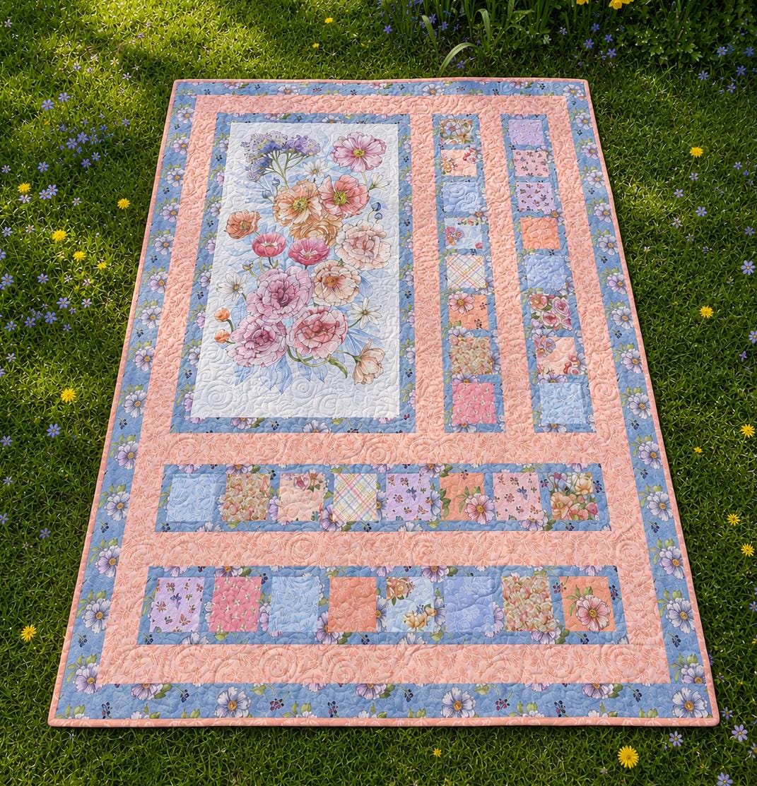 Perfectly Framed Panel Quilt Pattern - PDF Version, Cuddle Cat Quiltworks CCQ0104, Precut Friendly Quilt Pattern for Panels & Charm Squares