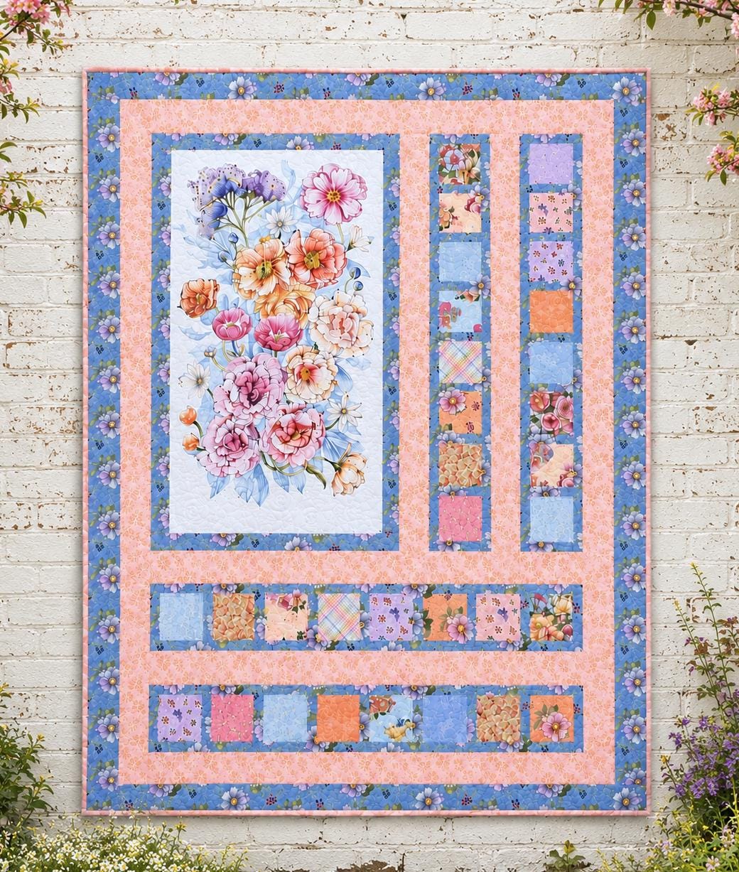 Perfectly Framed Quilt Pattern Printed Version - Cuddle Cat Quiltworks CCQ0104, Precut Friendly Quilt Pattern for Panels & Charm Squares