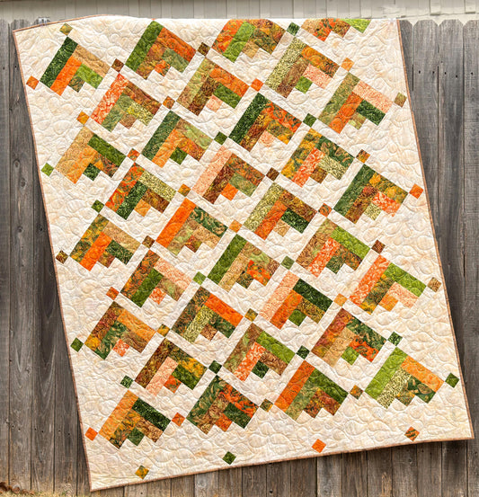 In Flight Quilt Pattern PDF Version, Cuddle Cat Quiltworks CCQ094, Strip Pack Quilt Pattern, Easy Jelly Roll Quilt Pattern