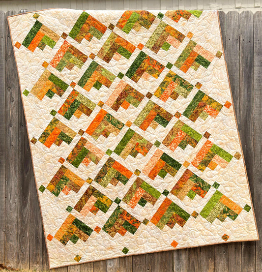 In Flight Quilt Pattern Printed Version - Cuddle Cat Quiltworks CCQ094, Strip Pack Quilt Pattern, Easy Jelly Roll Quilt Pattern