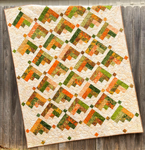 In Flight Quilt Pattern Printed Version - Cuddle Cat Quiltworks CCQ094, Strip Pack Quilt Pattern, Easy Jelly Roll Quilt Pattern