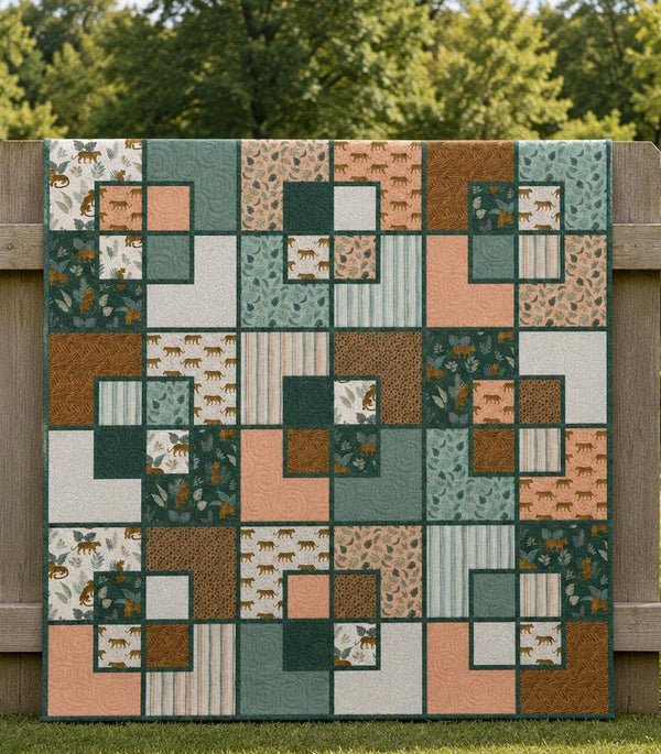 Window Boxes Quilt Pattern Printed Version - Cuddle Cat Quiltworks CCQ0105, Quilt Pattern for 10 inch Squares
