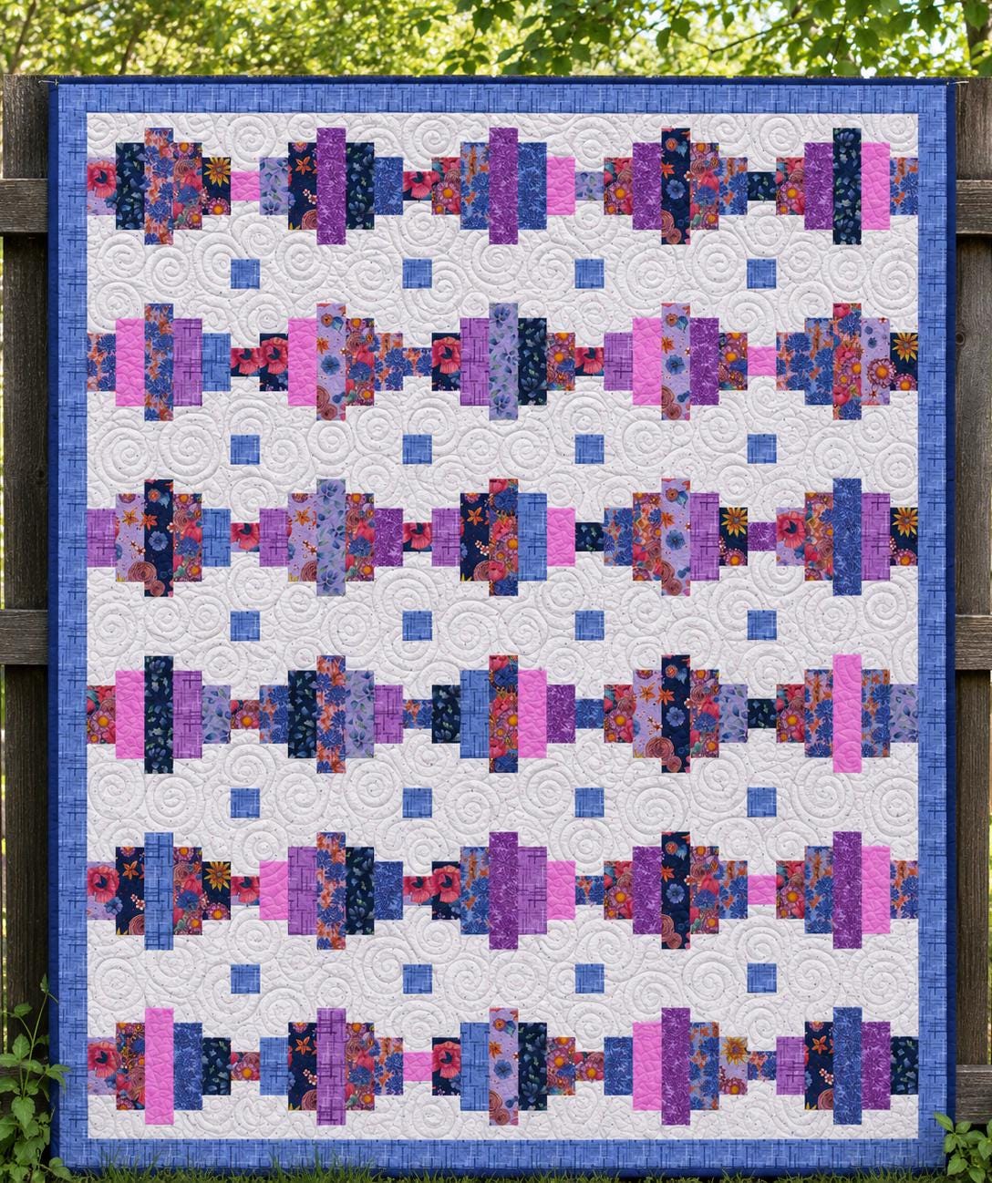 Good Vibrations Strip Quilt Pattern Printed Version - Cuddle Cat Quiltworks CCQ105, Strip Pack Quilt Pattern, Jelly Roll Quilt Pattern