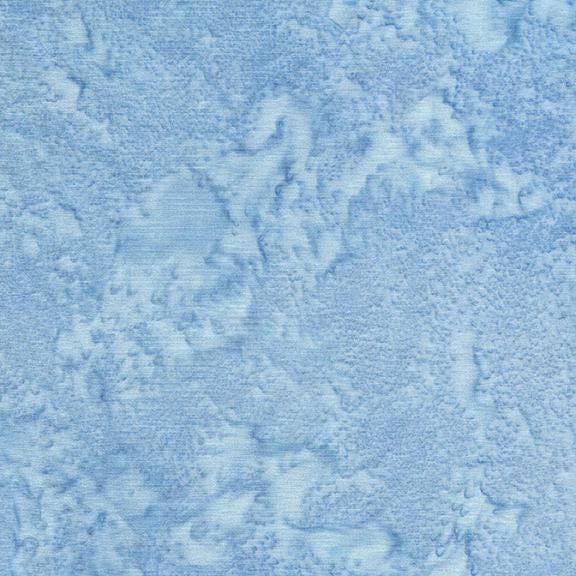 Island Batik Foundations Chambray Blue Batik Fabric, Light Blue Batik Fabric By the Yard