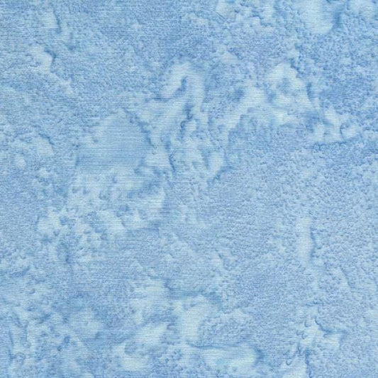 Island Batik Foundations Chambray Blue Batik Fabric, Light Blue Batik Fabric By the Yard