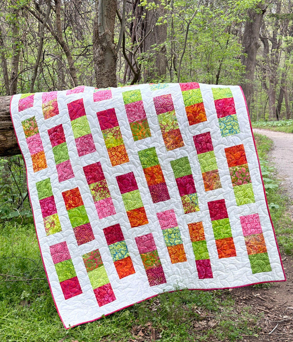 Triple the Charm Quilt Pattern PDF Version, Cuddle Cat Quiltworks CCQ100, Pre-Cut Friendly Quilt Pattern