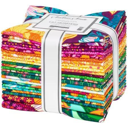 Sunflower Sonata Fat Quarter Bundle 24pc - Robert Kaufman FQ-2238-24, Sunflower Themed Floral Fat Quarters