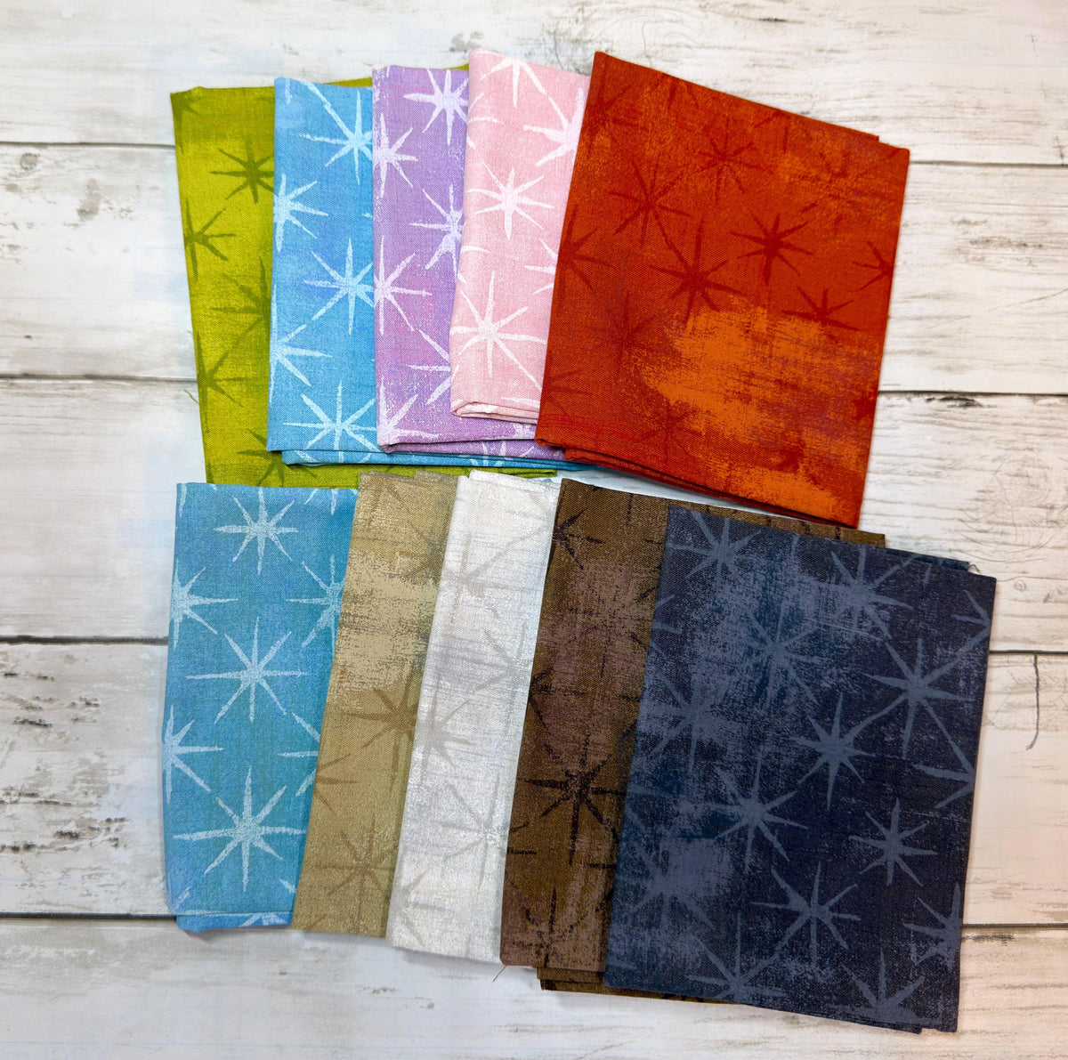 Grunge Seeing Stars Fat Quarter Bundle - 10 piece - Grunge Seeing Stars by Moda Fabrics