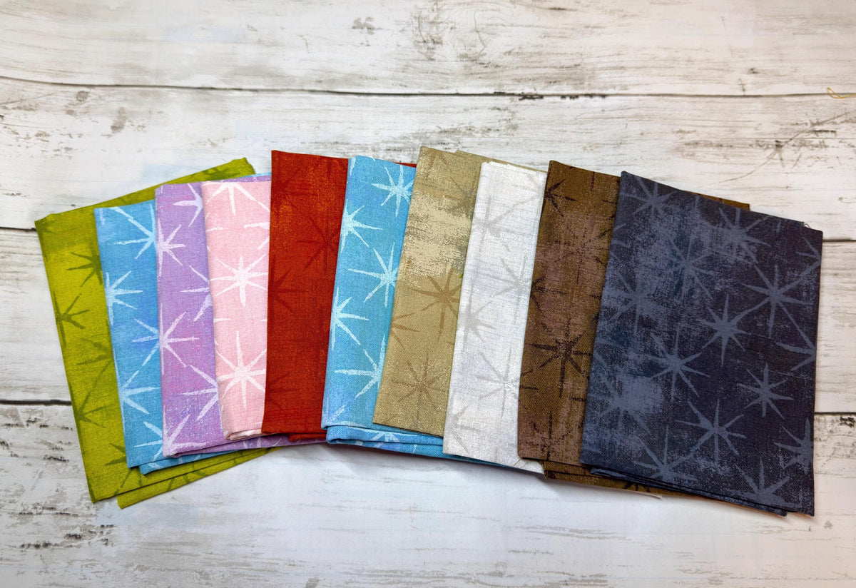 Grunge Seeing Stars Fat Quarter Bundle - 10 piece - Grunge Seeing Stars by Moda Fabrics
