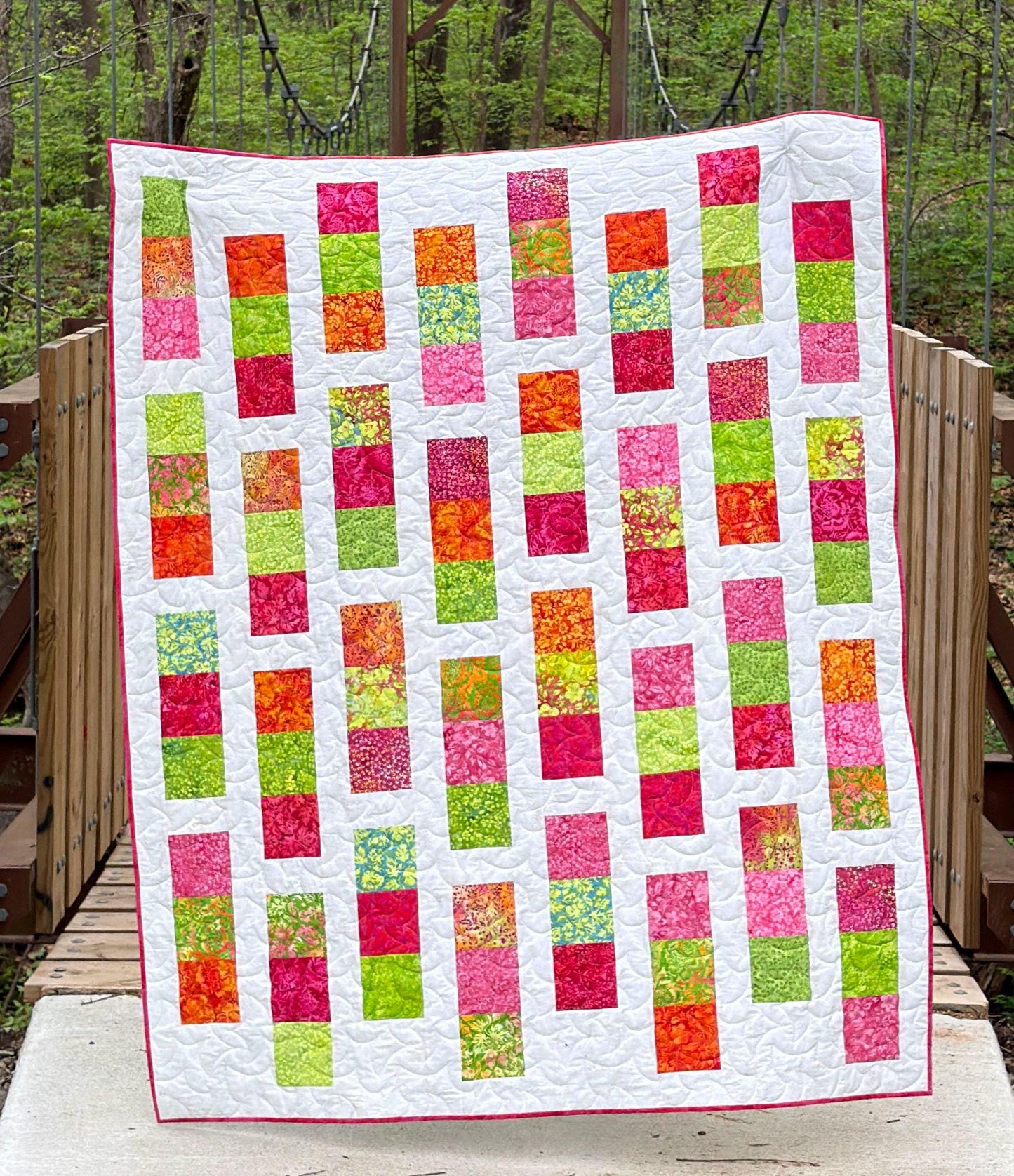 Triple the Charm Quilt Pattern PDF Version, Cuddle Cat Quiltworks CCQ100, Pre-Cut Friendly Quilt Pattern