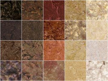 Island Batik Breathtaking Browns Stack/Layer Cake - 42 - 10" Fabric Squares, Brown Batik Fabric Layer Cake