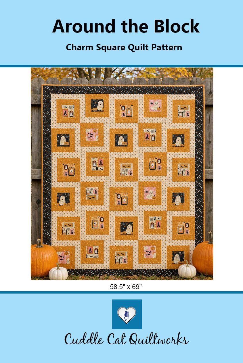 Around the Block Charm Square Quilt Pattern PDF Version