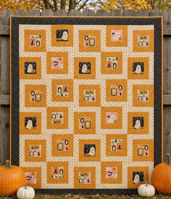 Around the Block Charm Square Quilt Pattern - Printed Version - Cuddle Cat Quiltworks CCQ0107, Log Cabin Quilt Pattern for Charm Squares