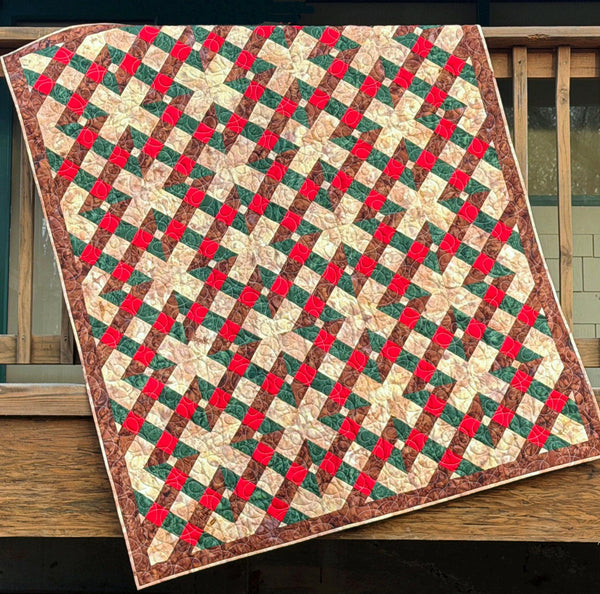 Traditions Quilt Pattern PDF Version - Cuddle Cat Quiltworks CCQ096 - Plaid Knot Quilt Pattern