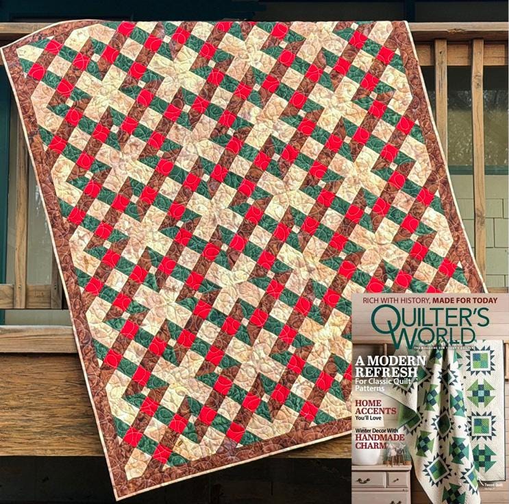 Traditions Quilt Pattern PDF Version - Cuddle Cat Quiltworks CCQ096 - Plaid Knot Quilt Pattern