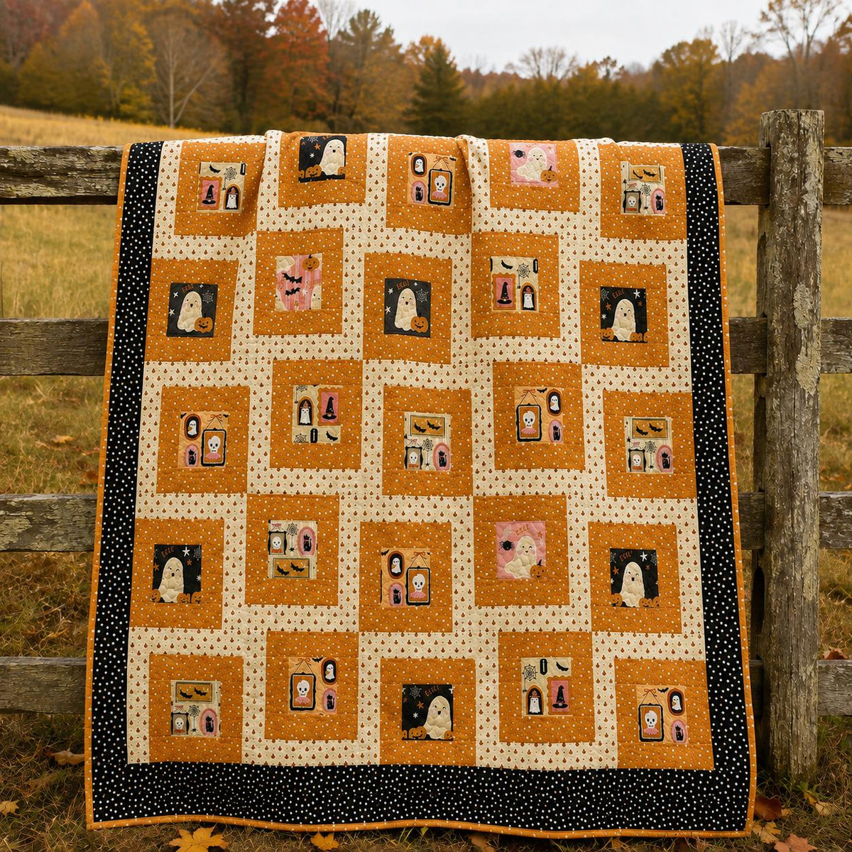 Around the Block Charm Square Quilt Pattern PDF Version