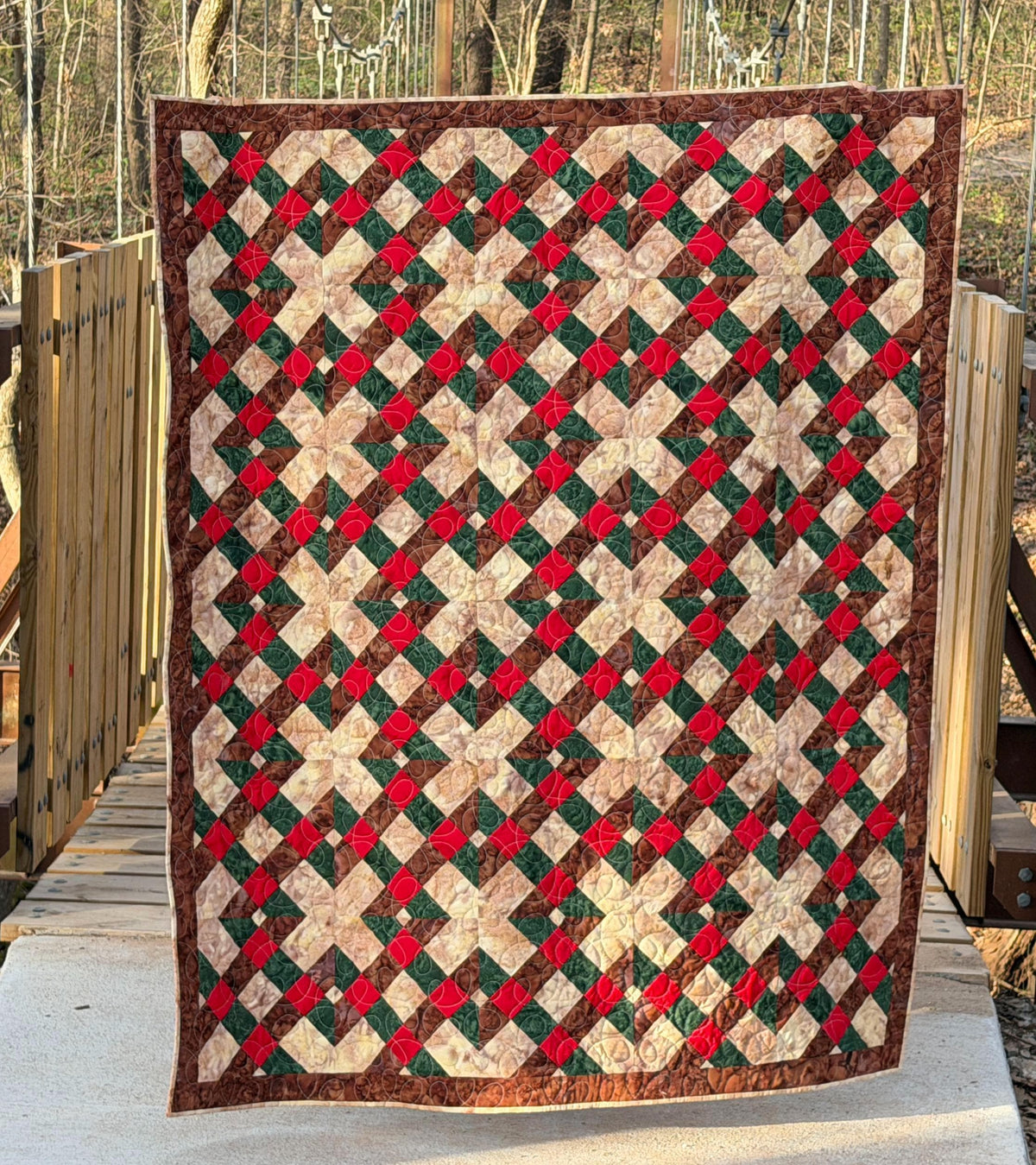 Traditions Quilt Pattern PDF Version - Cuddle Cat Quiltworks CCQ096 - Plaid Knot Quilt Pattern