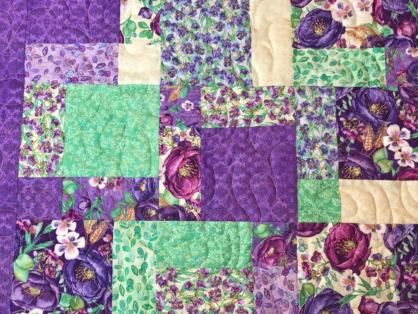 Charming Four Patch Quilt Pattern for Charm Squares - Digital Quilt Pattern - Handmade Quilts, Digital Patterns, and Home Décor items online - Cuddle Cat Quiltworks