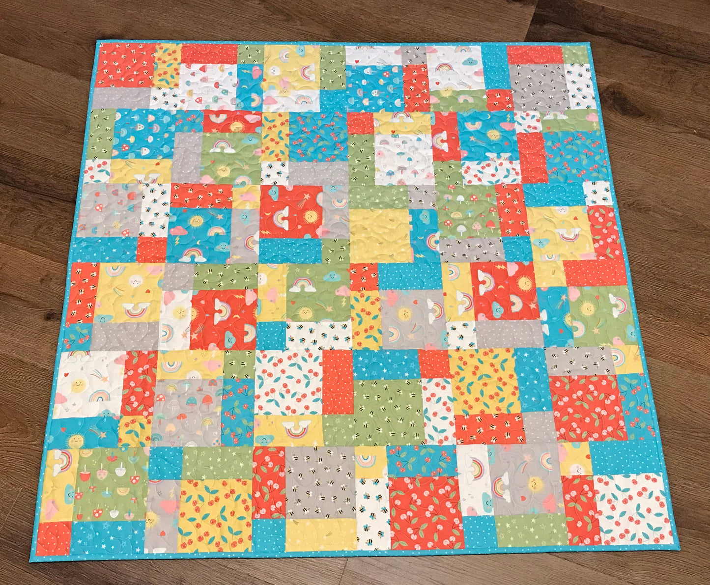 Charming Baby Quilt Pattern for Charm Squares - Digital Quilt Pattern - Handmade Quilts, Digital Patterns, and Home Décor items online - Cuddle Cat Quiltworks