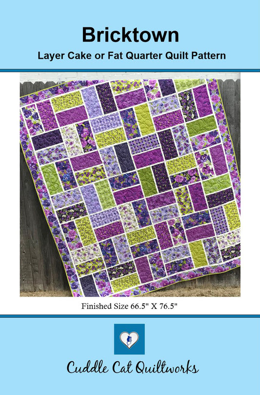 Front cover of Bricktown quilt pattern