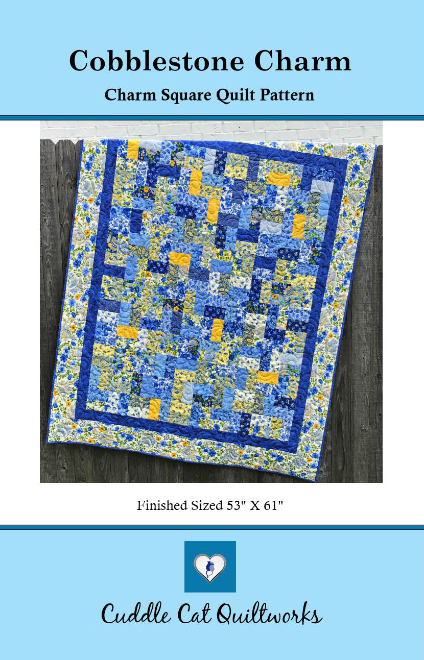 Front cover of Cobblestone Charm quilt pattern