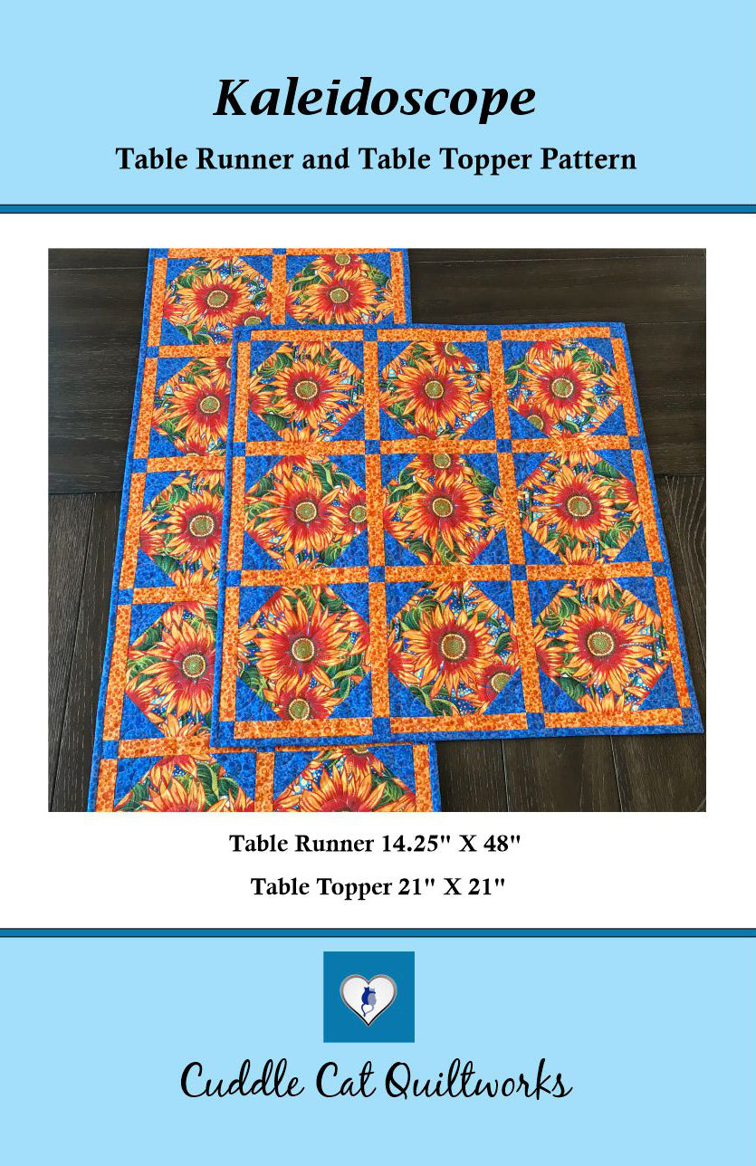 Front cover of Kaleidoscope table runner and topper pattern