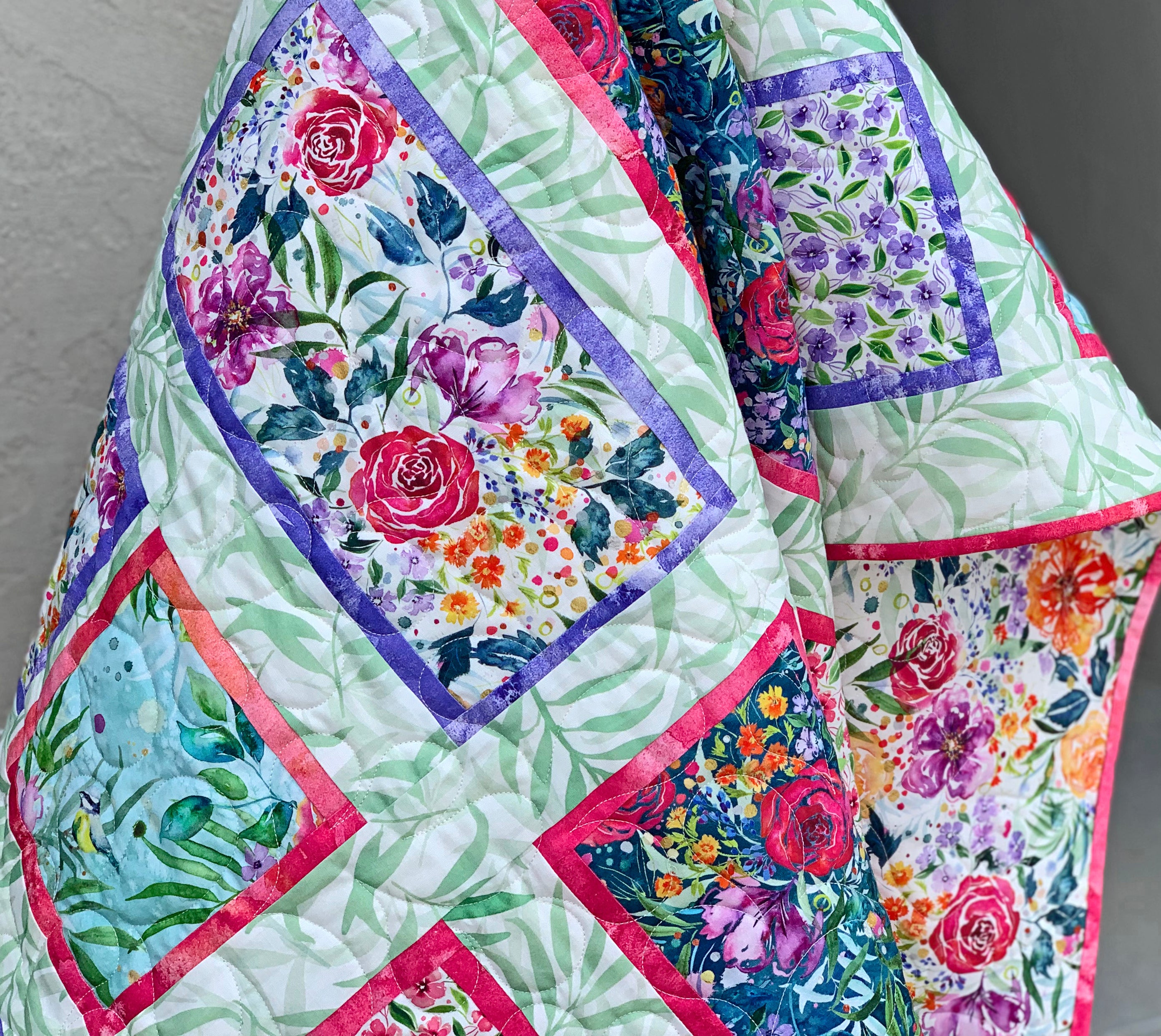 Patchwork Patterns Digital Fancy Frames Quilt Pattern - Digital Version – Cuddle Cat Quiltworks