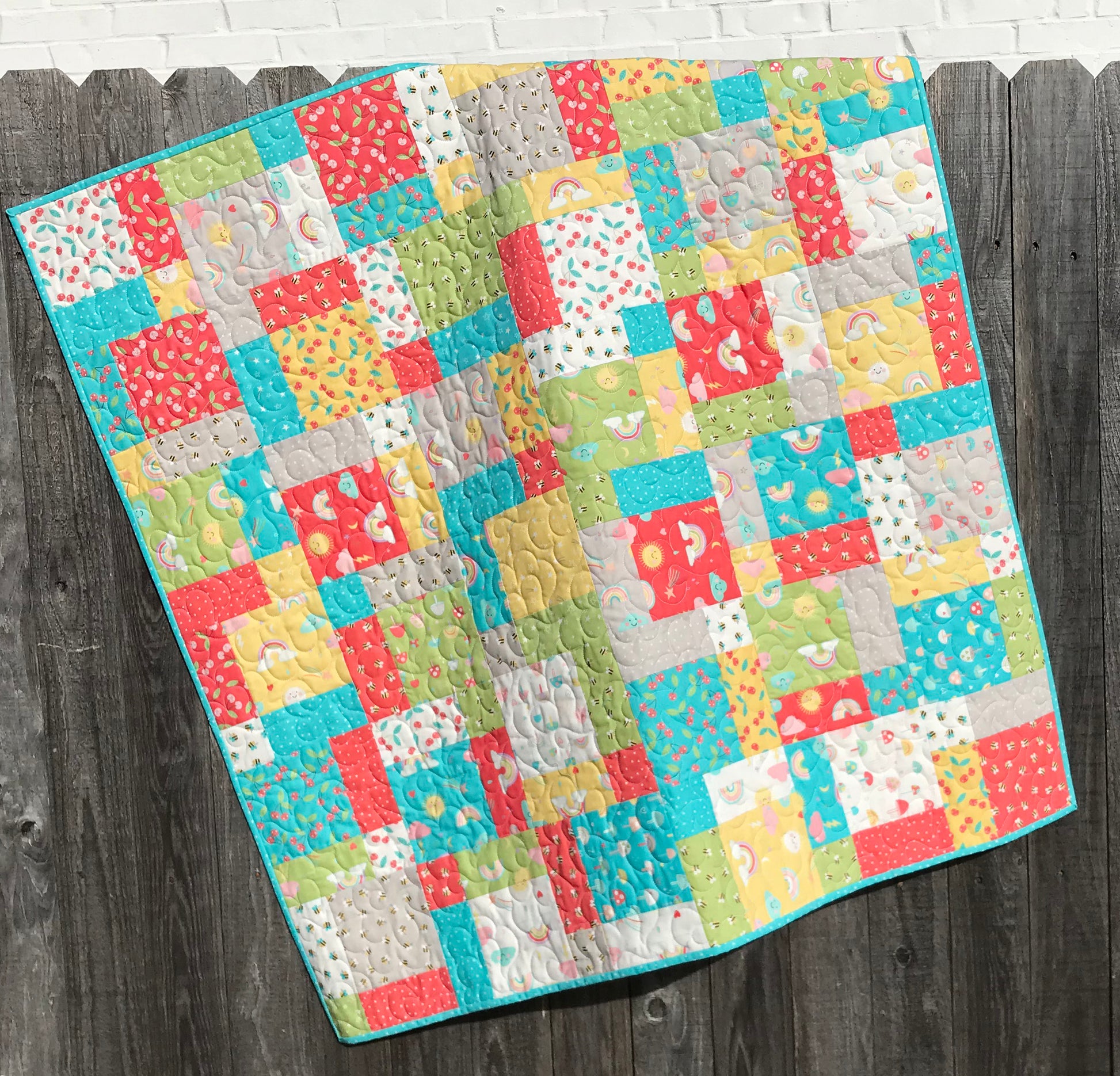Charming Baby Quilt Pattern for Charm Squares - Digital Quilt Pattern