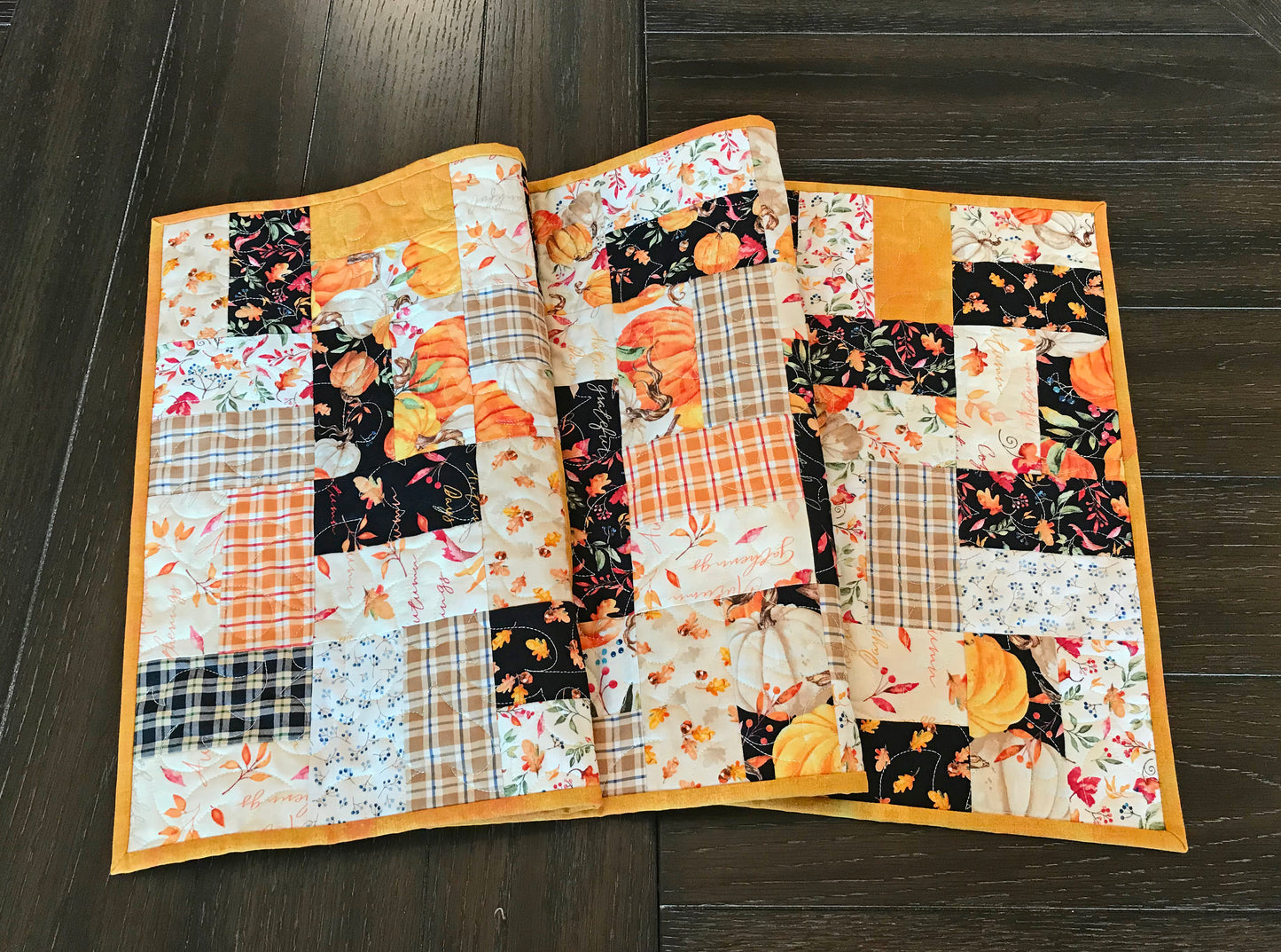 Garden Path Table Runner Pattern for Charm Squares - Digital Pattern - Handmade Quilts, Digital Patterns, and Home Décor items online - Cuddle Cat Quiltworks