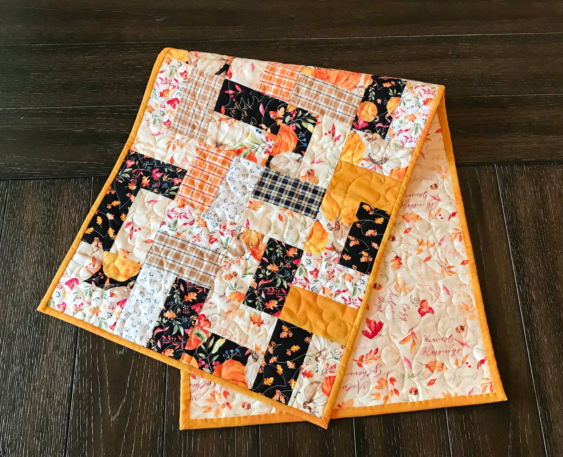 Garden Path Table Runner Pattern for Charm Squares - Digital Pattern - Handmade Quilts, Digital Patterns, and Home Décor items online - Cuddle Cat Quiltworks