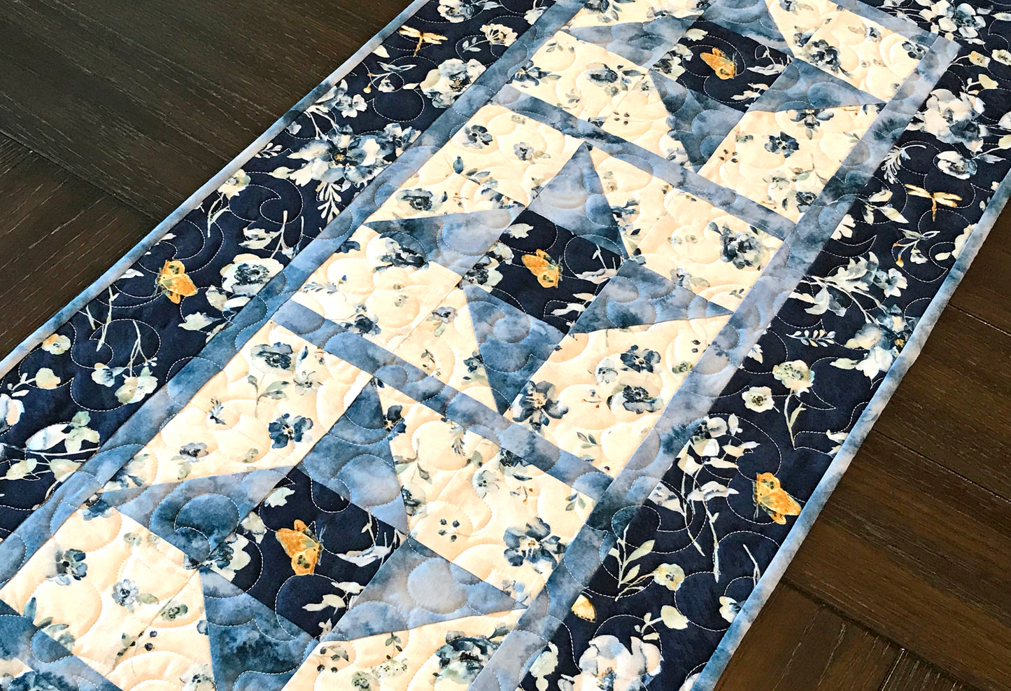 Friendship Star Table Runner Pattern - Digital Pattern - Handmade Quilts, Digital Patterns, and Home Décor items online - Cuddle Cat Quiltworks