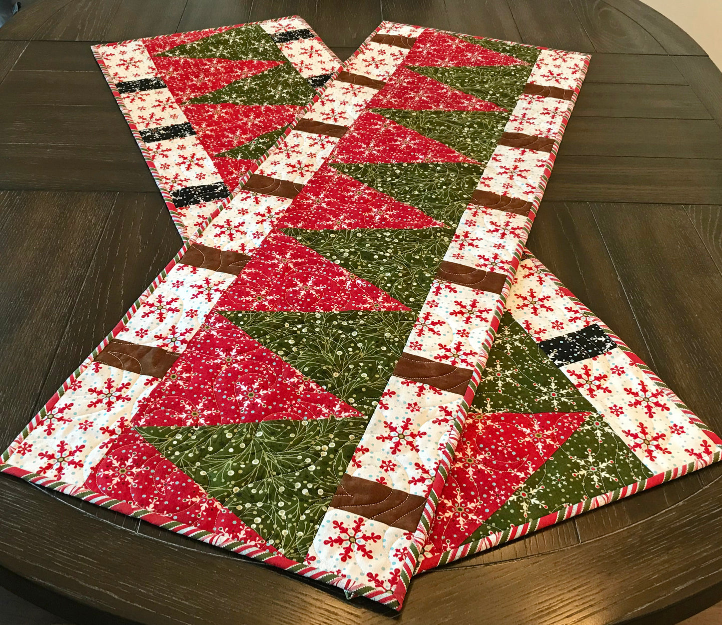 Christmas Tree Lane Table Runner Pattern - Digital Pattern - Handmade Quilts, Digital Patterns, and Home Décor items online - Cuddle Cat Quiltworks