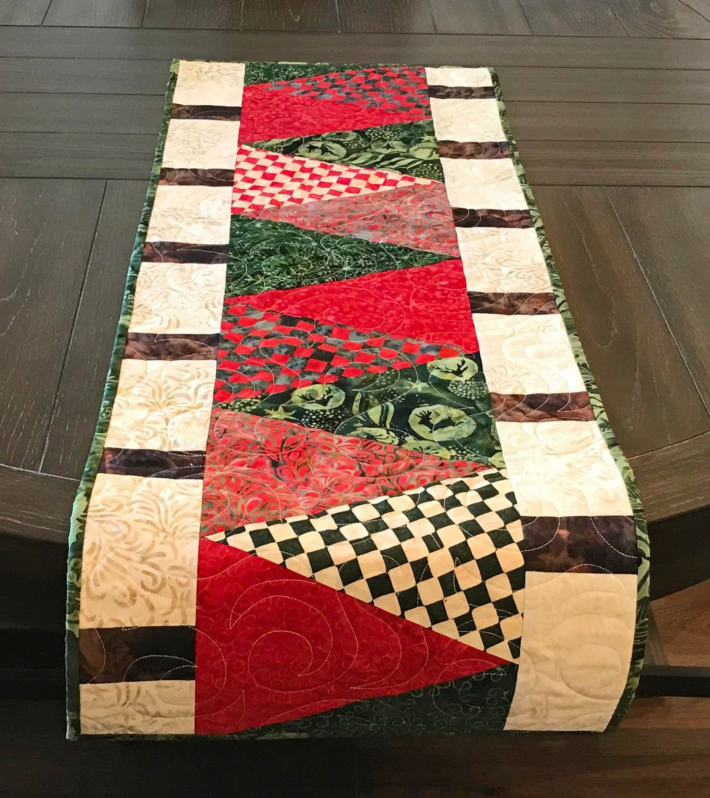 Christmas Tree Lane Table Runner Pattern - Digital Pattern - Handmade Quilts, Digital Patterns, and Home Décor items online - Cuddle Cat Quiltworks