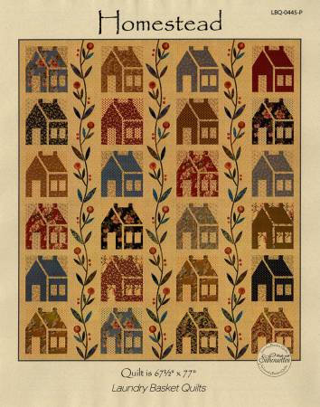 Homestead Quilt Pattern by Edyta Sitar - Laundry Basket Quilts LBQ-0554-P, Applique Quilt Pattern, Fat Quarter Quilt Pattern