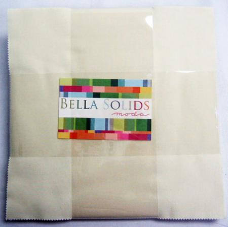 Bella Solids Snow Layer Cake - Moda 9900LC-11, 42 - 10" X 10" Squares - Ivory Fabric Squares, Ivory Pre-Cut Fabric