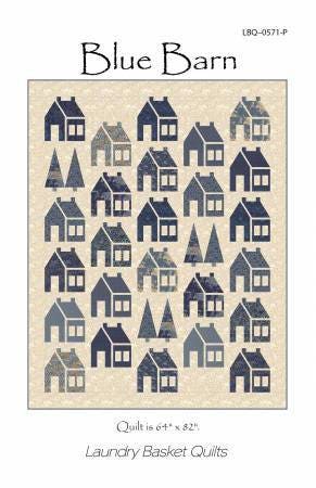 Blue Barn Quilt Pattern by Edyta Sitar - Laundry Basket Quilts LBQ-0571-P