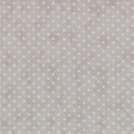 Moda Essential Dots Gray Fabric 8654-11, Gray Cotton Quilting Fabric, Gray Blender Fabric, Gray Polka Dot Fabric - By the Yard