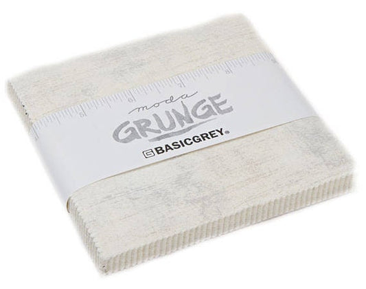 Moda Grunge Creme Charm Pack - Moda 30150PP-270, 42 5" Fabric Squares - Moda Grunge Cream Charm Pack - Creme Fabric Squares