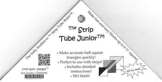 Strip Tube Junior Ruler by Cozy Quilt Designs CQD05006, Acrylic Ruler for Strip Quilting - Strip Tube Ruler
